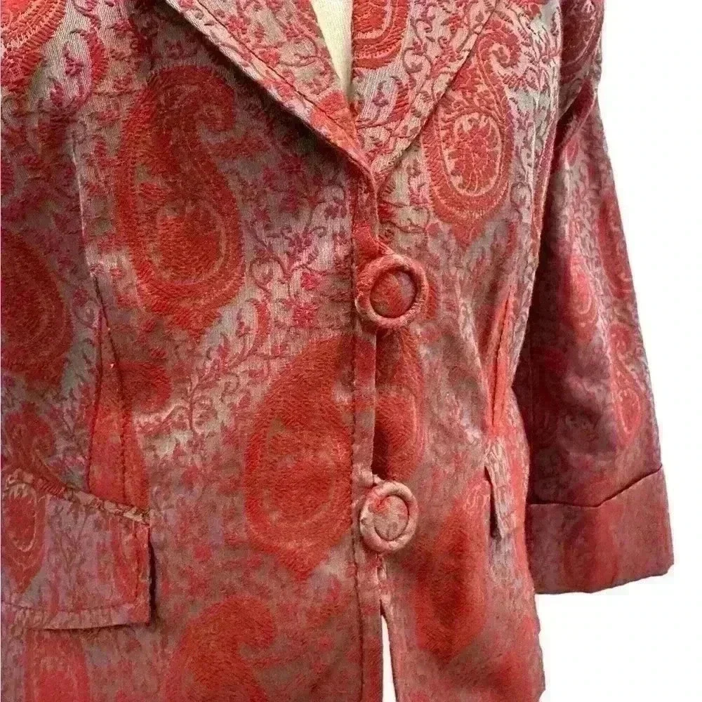 ROBERT GRAHAM BLAZER JACKET SIZE 6 NWOT - Picture 3 of 11